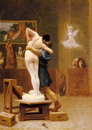Pygmalion and Galatea in love
